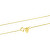 Zeitlose vergoldete Halskette Würfel/Venezia AGS1081 CH Gold