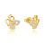 Teneri orecchini placcati oro piccolo angelo AGUP2666-GOLD