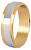 Pánsky bicolor prsteň z ocele SPP05