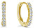 Orecchini in argento placcato oro di forma a cerchi AGU1152-GOLD