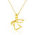 Pozlátený náhrdelník s anjelikom AGS1326 / 47-GOLD