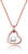 Pozlátený strieborný náhrdelník s riečnou perlou AGS1230 / 47P-ROSE