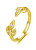 Anello placcato oro con zirconi AGG474-G