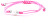 Bracciale cordino rosa kabbalah con perla vera AGB540