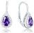 Orecchini in argento con zirconi viola AGUC2232