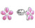 Silberohrringe mit Blumen AGUP1539S-2