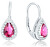 Orecchini in argento con zirconi rosa AGUC2227