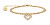 Bellissimo bracciale placcato in oro con pendente a cuore Arctic Symphony 650-27-190