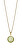 Collana elegante in acciaio placcato in oro con cristallo verde Artic Symphony 430-255-450