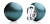 Orecchini originali con effetto metallico Blu Oceano Metal O154M-18-4718