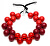 Originálne náhrdelník C206SEAS-020 - Rosso - Bordeaux - Rosso transp - Rosso