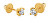 Winzige Ohrringe aus Gelbgold mit Zirkonen 14/188.881/17ZIR