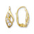 Elegante goldene Ohrringe mit Zirkonen 239 001 00186