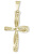 Jemný zlatý prívesok krížik 241 001 01087