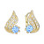 Schöne Ohrringe aus Gelbgold mit Zirkonen 239 001 00529 0000500