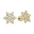 Wunderschöne Ohrringe aus Gelbgold Flocke 239 001 00810