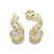 Luxuriöse goldene Ohrringe mit Kristallen 745 239 001 01078 0000000