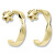 Modische halbkreisförmige Ohrringe aus Gelbgold 231 001 00649