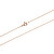 Zeitlose Kette aus Roségold Anker 50 cm 271 115 00190 05