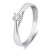 Affascinante anello di fidanzamento in oro bianco GR114WAU