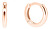 Teneri orecchini a cerchio in oro rosa pe071_AU_R
