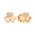Rózsaszín arany bedugós fülbevaló kristályokkal 239 001 00938 05