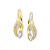 Gyönyörű sárga arany fülbevaló cirkónium kövekkel 239 001 00577