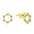 Incantevoli orecchini in oro giallo con zirconi EA972YAU