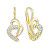 Incantevoli orecchini in oro con zirconi 239 001 00585