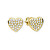 Romantické náušnice ze žlutého zlata Srdce 239 001 00983