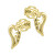 Eleganti orecchini in oro giallo Ali d'angelo 231 001 00662