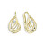 Splendidi orecchini in oro giallo con zirconi 236 001 01055