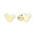 Štýlové náušnice zo žltého zlata Mickey Mouse 231 001 00656 00