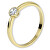 Zásnubní prsten ze žlutého zlata se zirkonem 226 001 01079