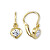 Goldene Ohrringe Herzen mit Kristallen 236 001 00675