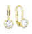 Goldene Ohrringe mit Kristallen 236 001 00771
