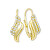 Goldene Ohrringe mit kubischen Zirkonen 745 239 001 00584 0000000