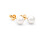 Arany fülbevalók valódi tengeri gyöngyökkel Akoya 30-00-1950