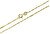 Arany karkötő Lambáda lapos részekkel 19 cm 261 115 00234