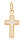 Goldanhänger Kreuz mit Perlmutt 14/628.291NC
