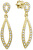 Dámske zlaté náušnice s čírymi kryštálmi 239 001 00876