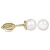 Zlaté dámské náušnice s perlou 235 001 00403