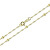 Lambáda-Goldhalskette mit Perlen 45 cm 273 115 00007