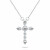 Collana scintillante in argento da donna Croce NCL176W