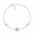 Bracciale in argento da donna con zirconi BRC162W