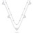 Collana doppia in argento con cuoricini NCL156W