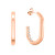 Eleganti orecchini placcati in oro rosa con zirconi EA992R