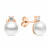 Eleganti orecchini in argento con vere perle EA597R