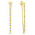 Cercei eleganți placați cu aur cu zirconi EA833Y