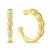 Ear cuff elegante placcato oro con zirconi EA782Y